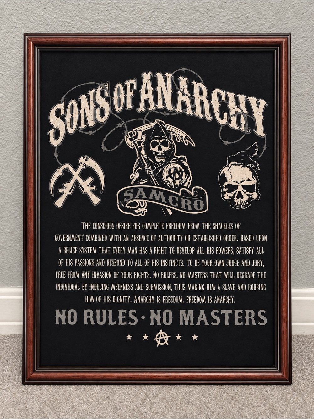 Sons of Anarchy SAMCRO Framed Wall Art – 20×25